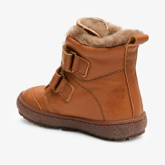BABY Boots bisgaardshoes storm lamb cognac Brown