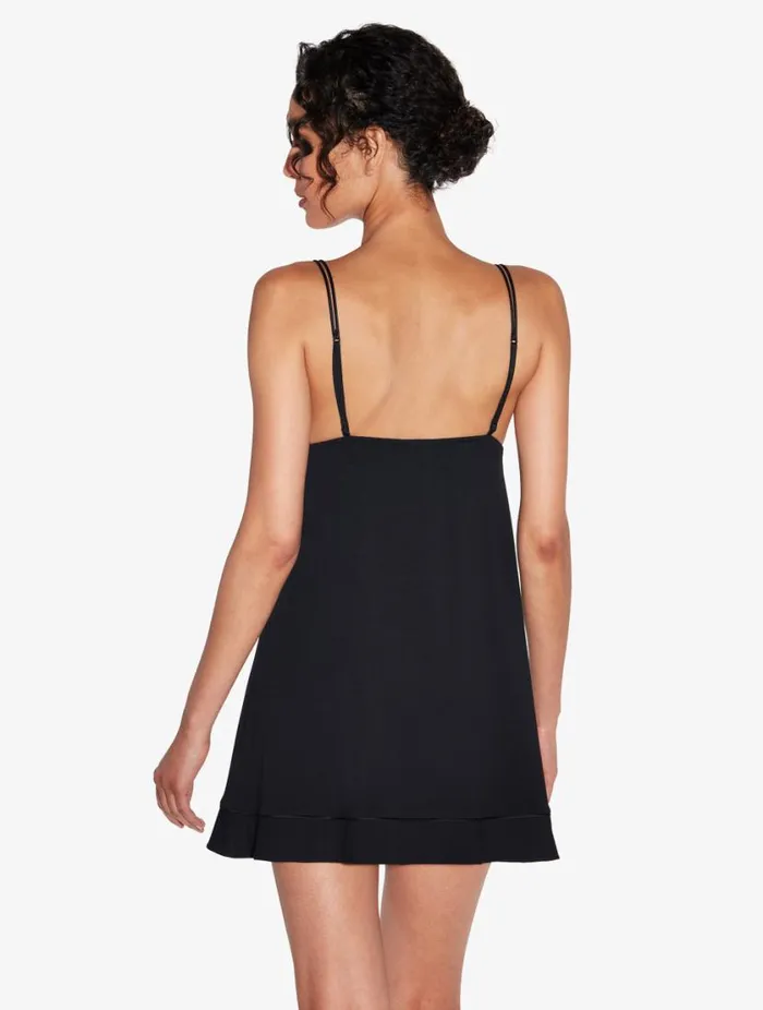 Babydoll In Onyx Sleepwear La Perla Slips and Dresses