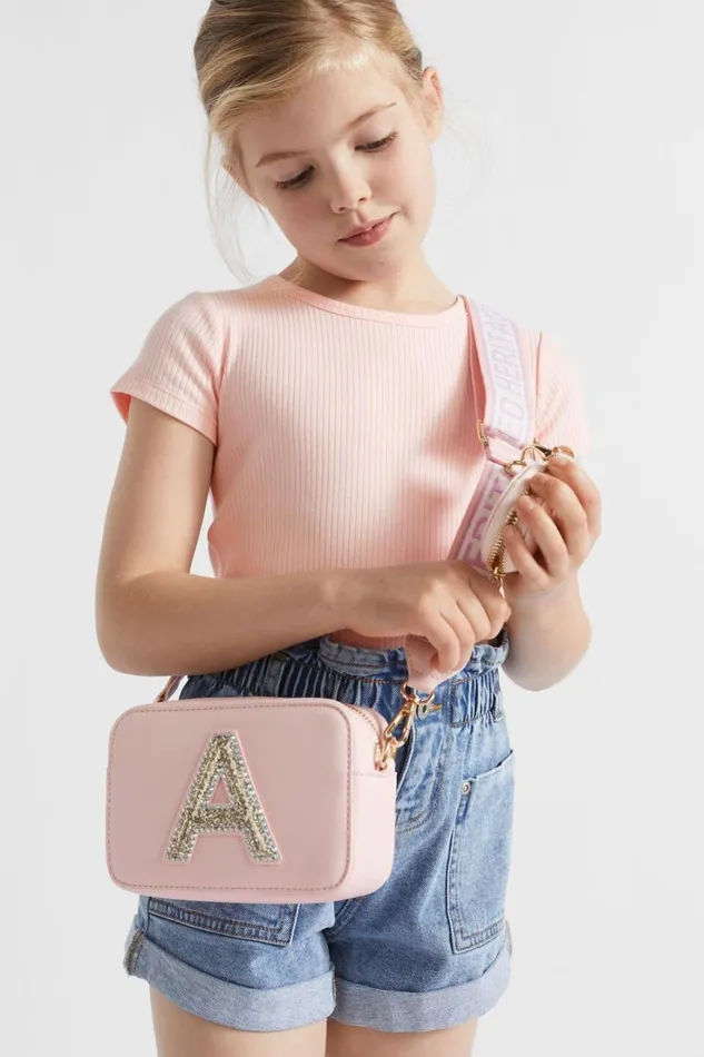 Bags Girl Seed Heritage Glitter Initial Bag D