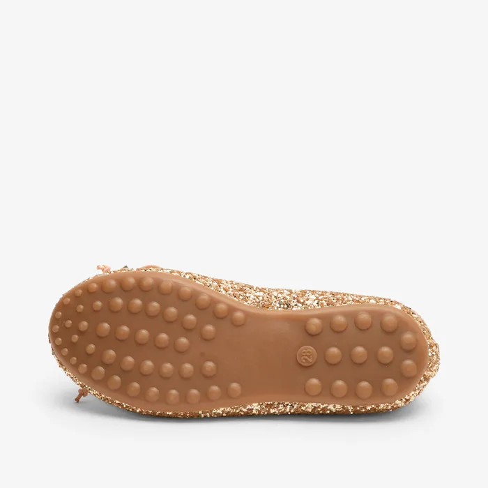 Ballerinas lucy gold glitter Gold 8211 bisgaardshoes KIDS