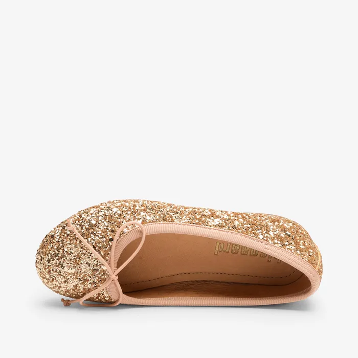Ballerinas lucy gold glitter Gold 8211 bisgaardshoes KIDS
