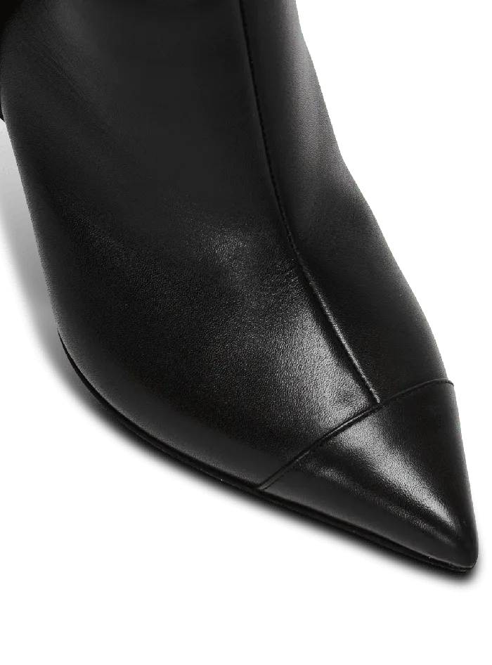 Balmain Boots Women Heeled Calfskin Eva Ankle Boots Black
