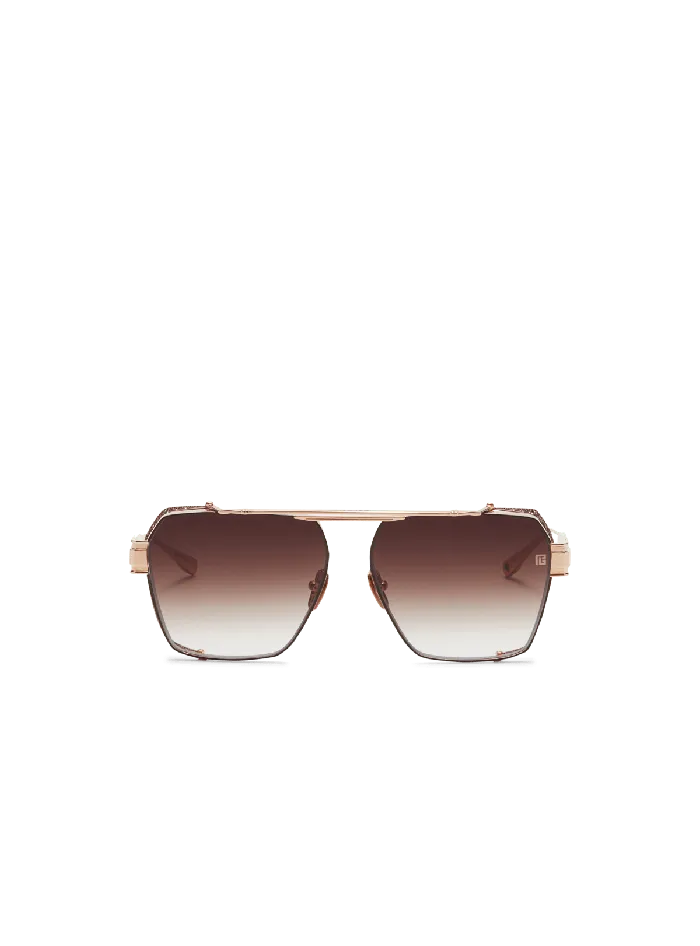 Balmain Eyewear MenWomen Premier Sunglasses Brown