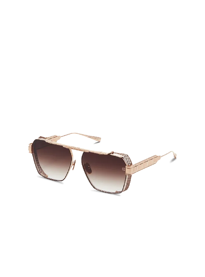 Balmain Eyewear MenWomen Premier Sunglasses Brown