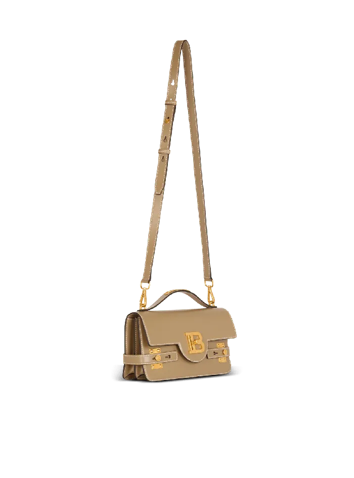 Balmain Handbags Women BBuzz Shoulder 24 Calfskin Bag Brown
