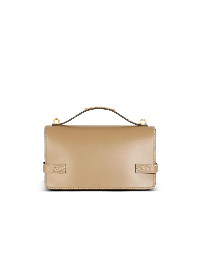 Balmain Handbags Women BBuzz Shoulder 24 Calfskin Bag Brown