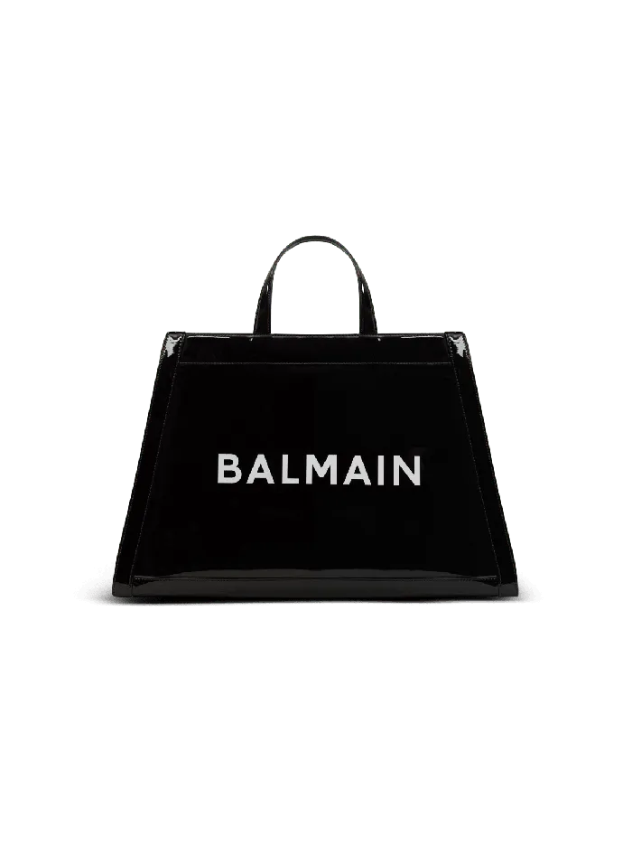 Balmain Handbags Women Olivier039s Cabas In Vinyl Black
