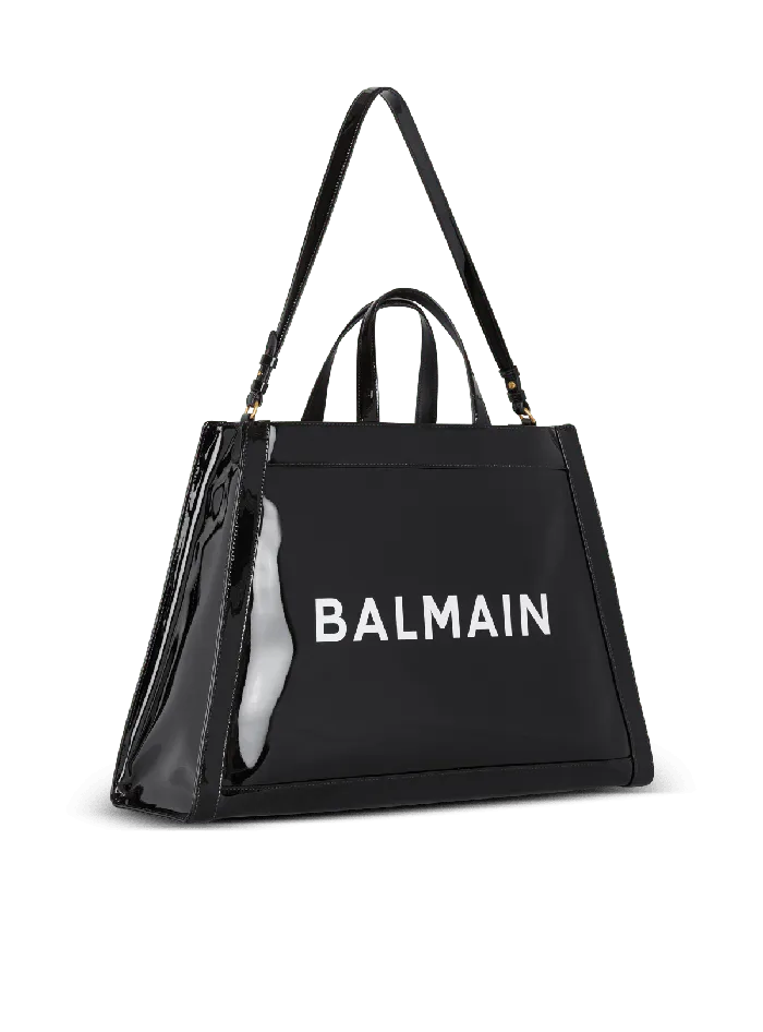 Balmain Handbags Women Olivier039s Cabas In Vinyl Black