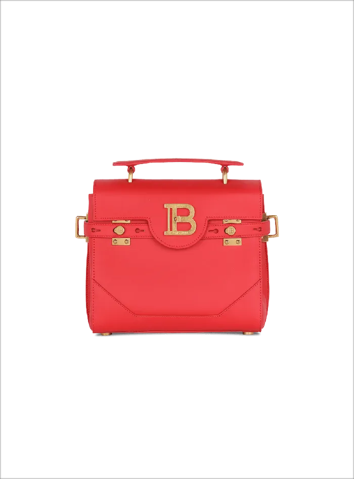 Balmain Handbags Women Smooth Leather BBuzz 23 Bag Red
