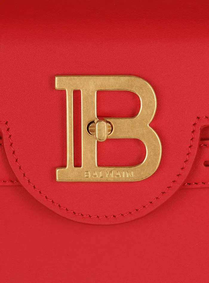 Balmain Handbags Women Smooth Leather BBuzz 23 Bag Red