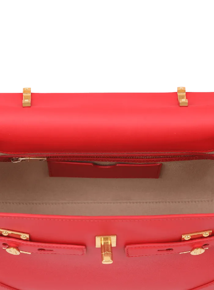Balmain Handbags Women Smooth Leather BBuzz 23 Bag Red