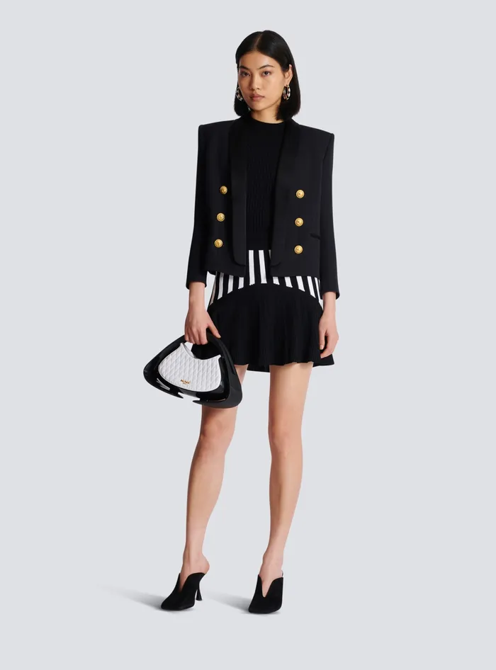 Balmain Jackets And Blazers Women Edgetoedge 6button Jacket Black
