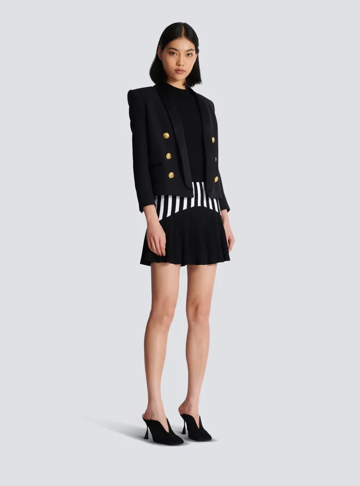 Balmain Jackets And Blazers Women Edgetoedge 6button Jacket Black