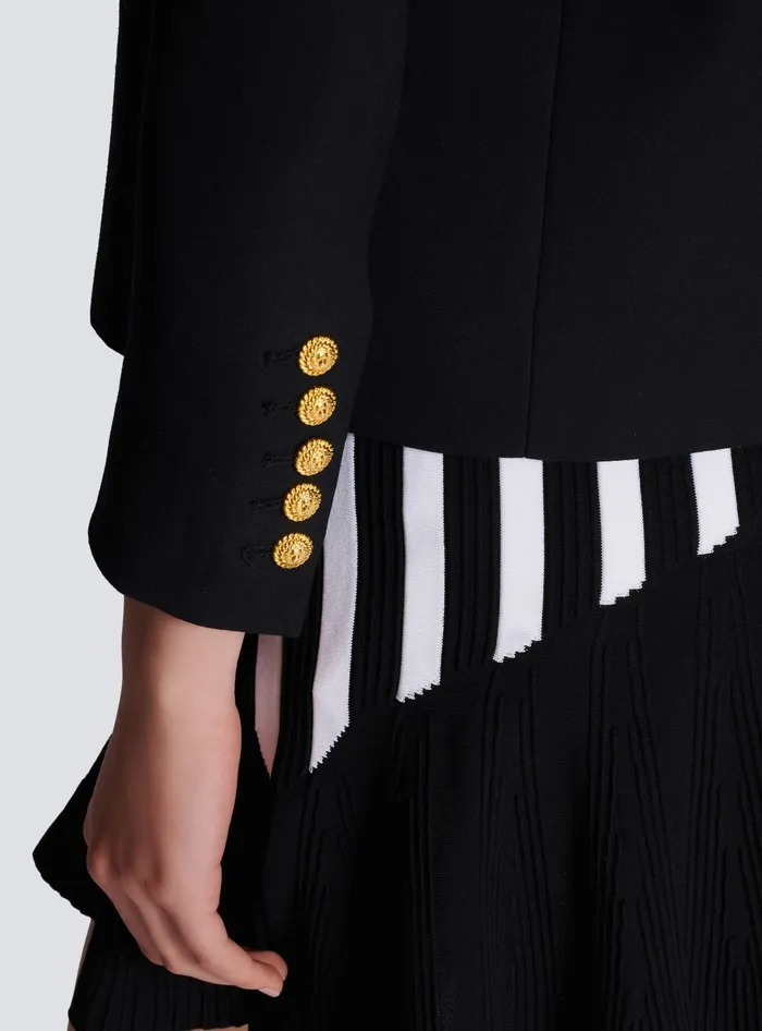 Balmain Jackets And Blazers Women Edgetoedge 6button Jacket Black