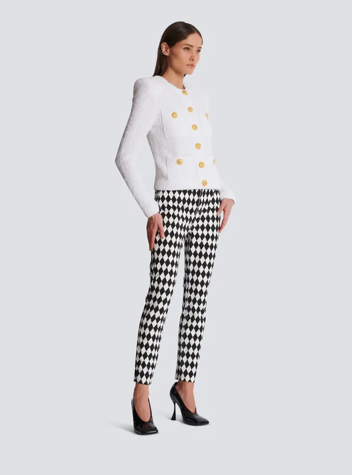 Balmain Jackets And Blazers Women Miami Tweed 4pocket Jacket White