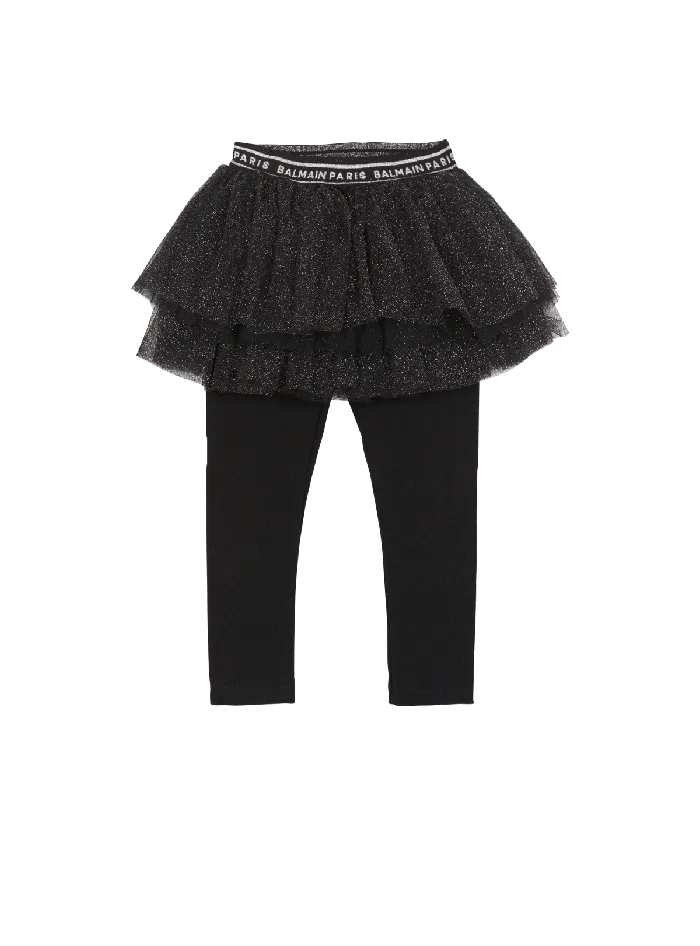 Balmain Kids Dance Leggings Black