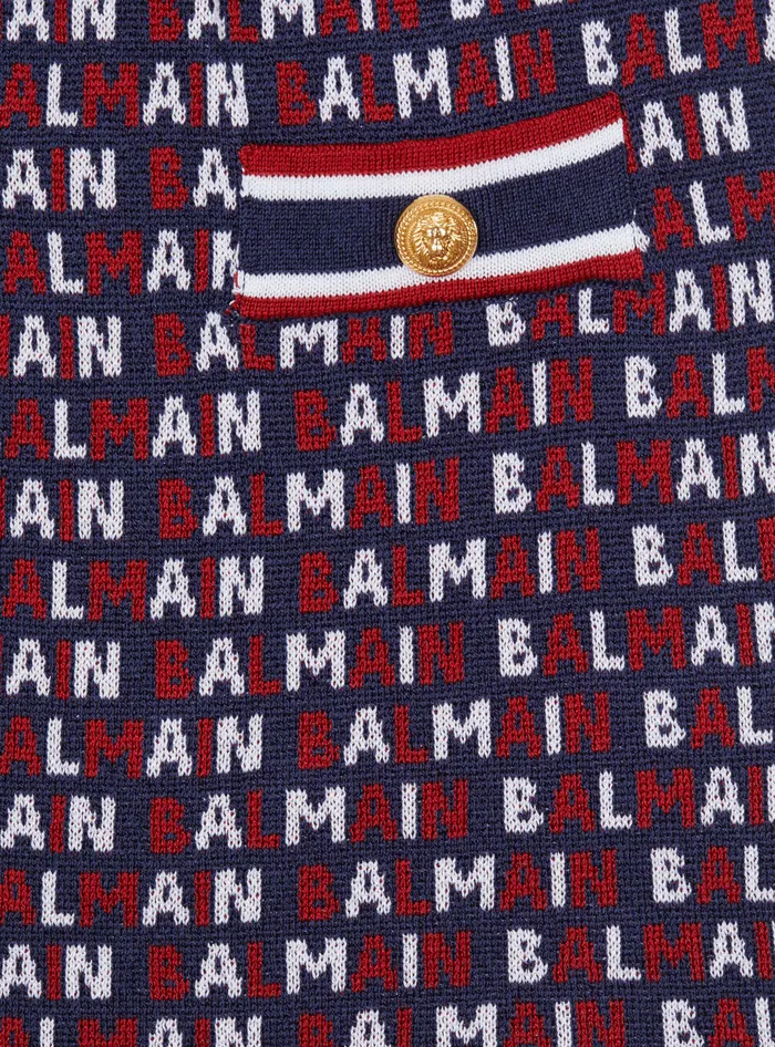 Balmain Kids Knit Skirt Navy