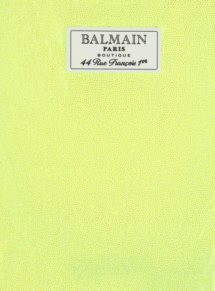 Balmain Kids Logo Swimsuit Yellow