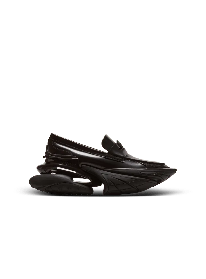 Balmain Sneakers Men Main Lab Unicorn Glazed Loafer Sneakers Black