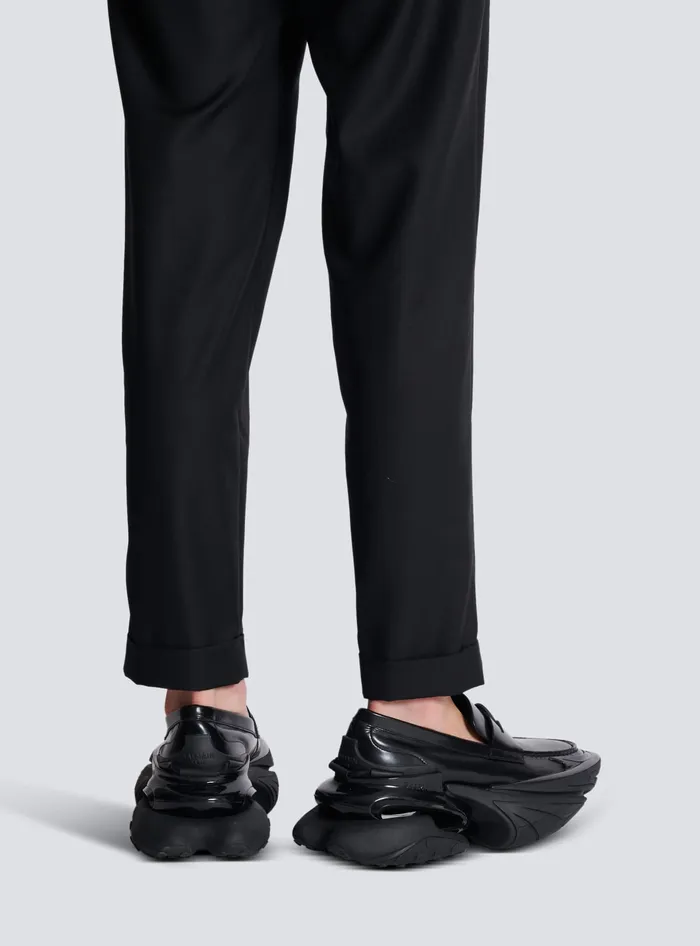 Balmain Sneakers Men Main Lab Unicorn Glazed Loafer Sneakers Black