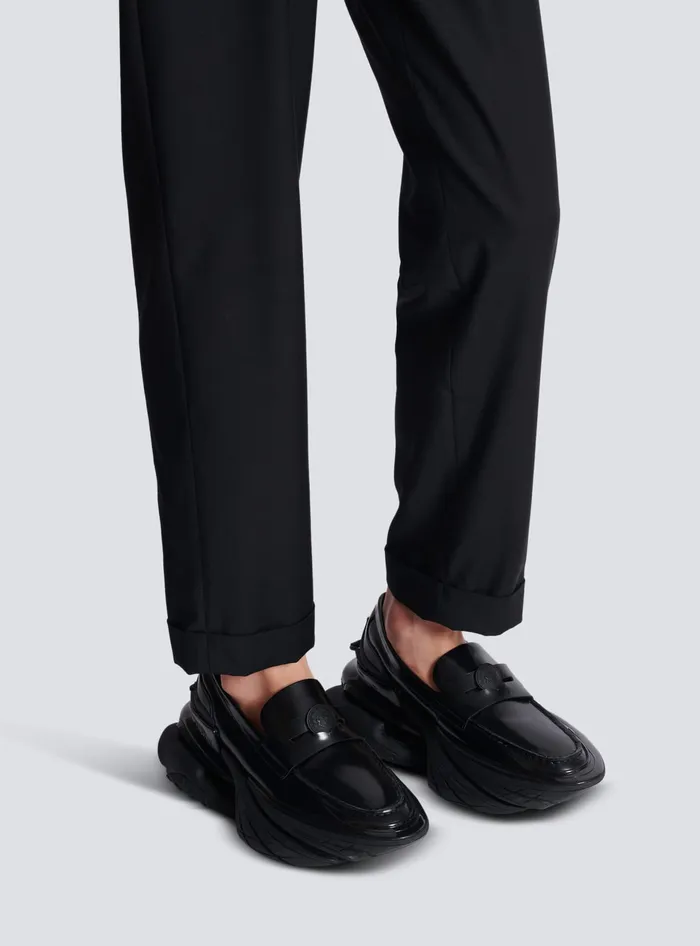 Balmain Sneakers Men Main Lab Unicorn Glazed Loafer Sneakers Black