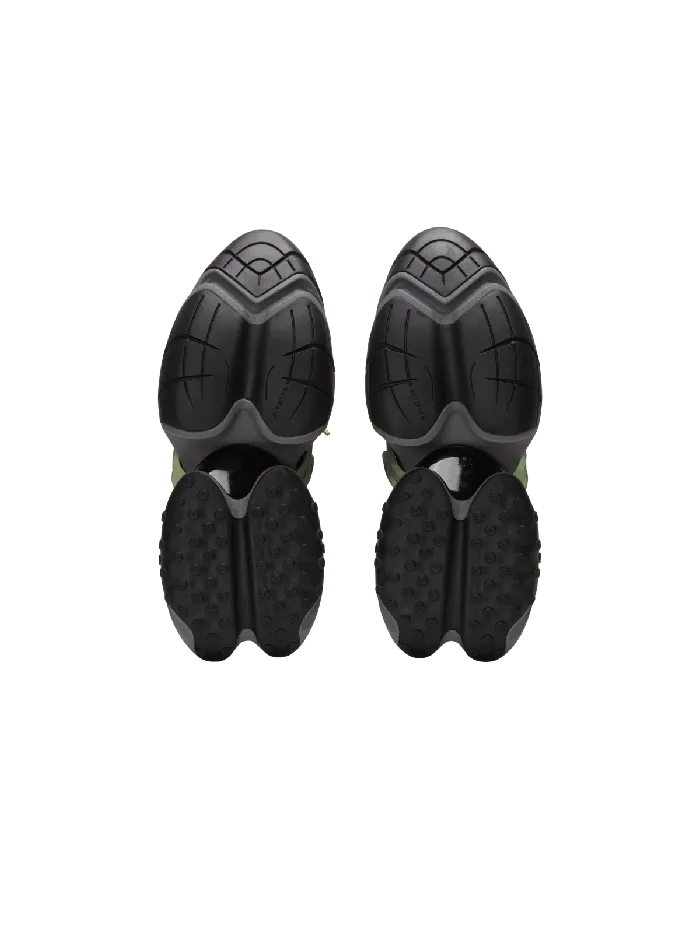 Balmain Sneakers Men Unicorn Low Sneakers In Neoprene And Calfskin Black