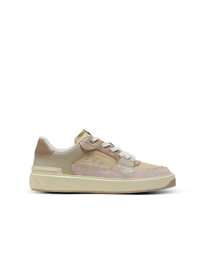Balmain Sneakers Women BCourt Flip Trainers In Calfskin Pink