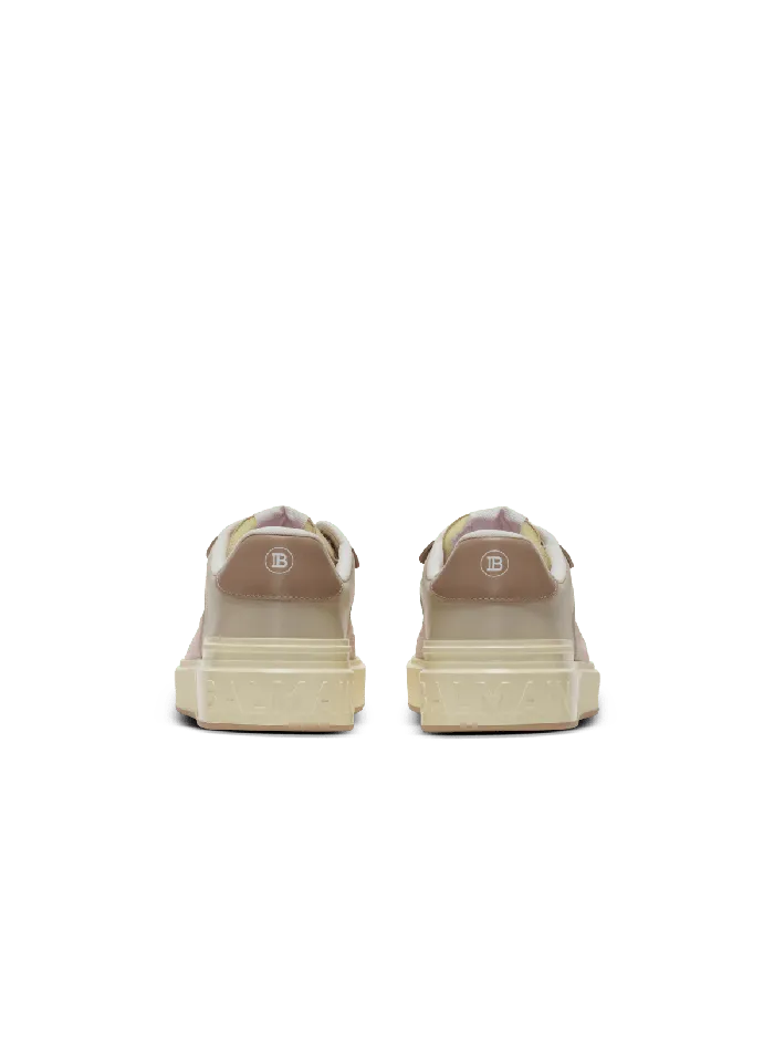 Balmain Sneakers Women BCourt Flip Trainers In Calfskin Pink
