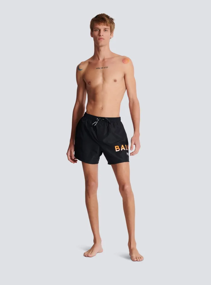 Balmain Swimwear Men Swim Shorts Black