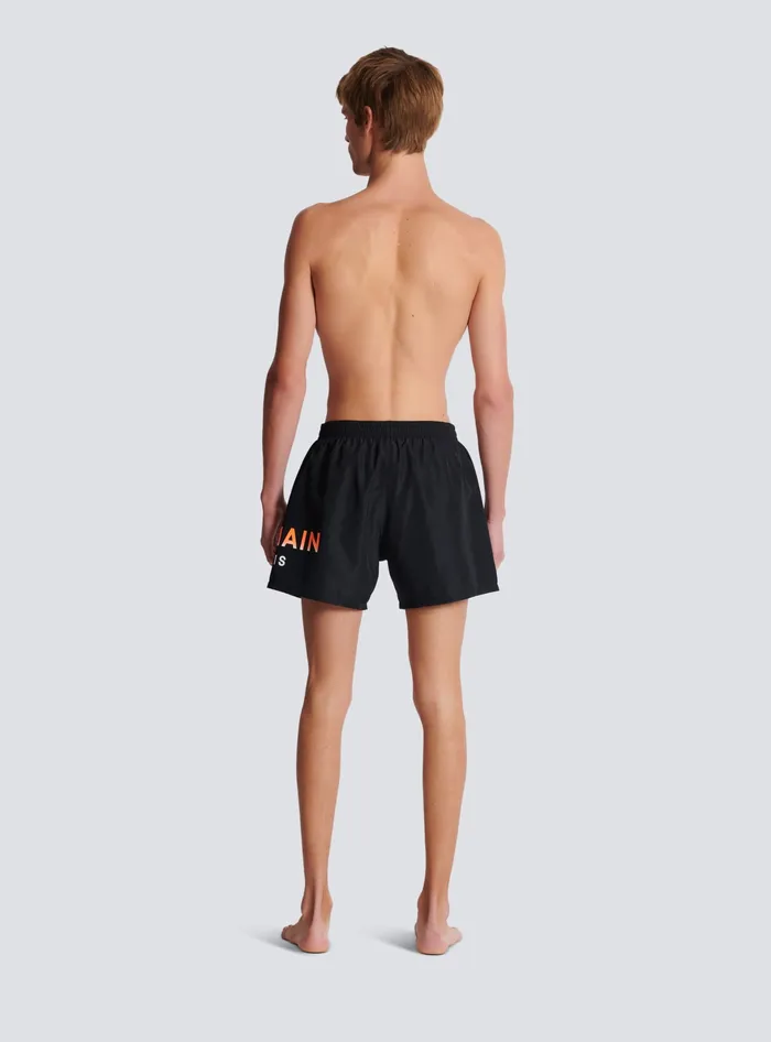 Balmain Swimwear Men Swim Shorts Black