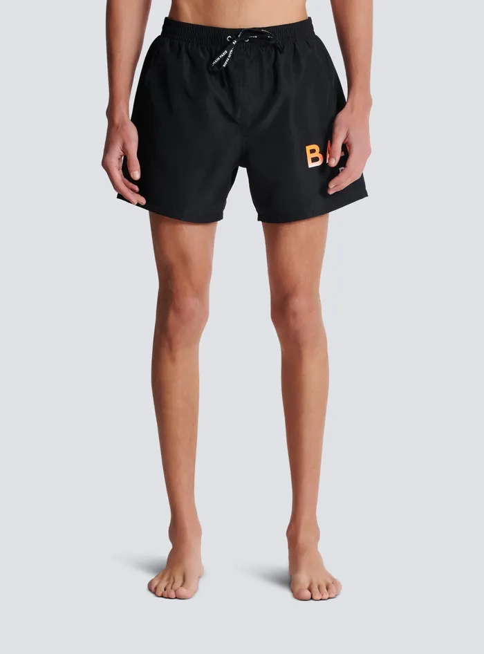 Balmain Swimwear Men Swim Shorts Black