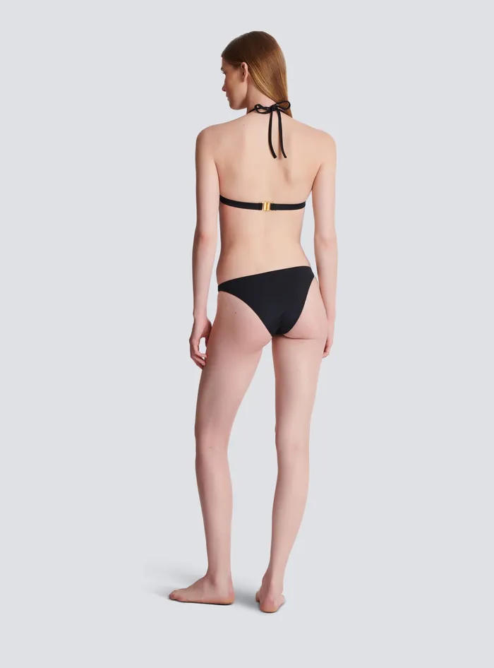 Balmain Swimwear Women B Triangle Bikini Black
