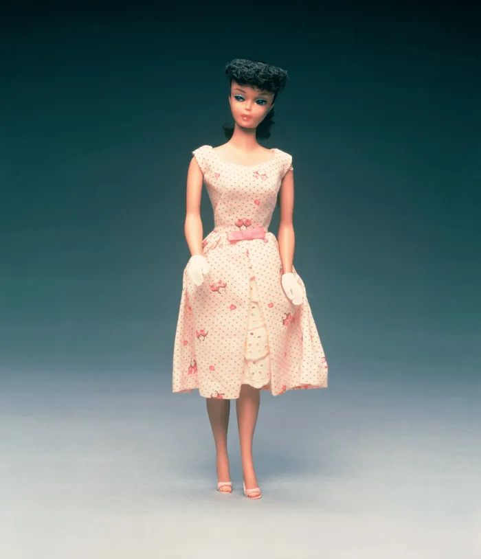 Barbie X 1960s Pink Rosebud Garden Party Swing Dress Dresses Unique Vintage Swing