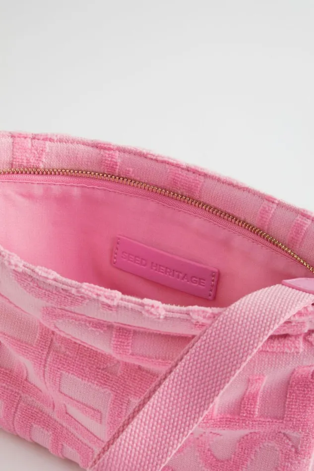 Beach Bags Woman Seed Heritage Seed Logo Pouch Candy Pink