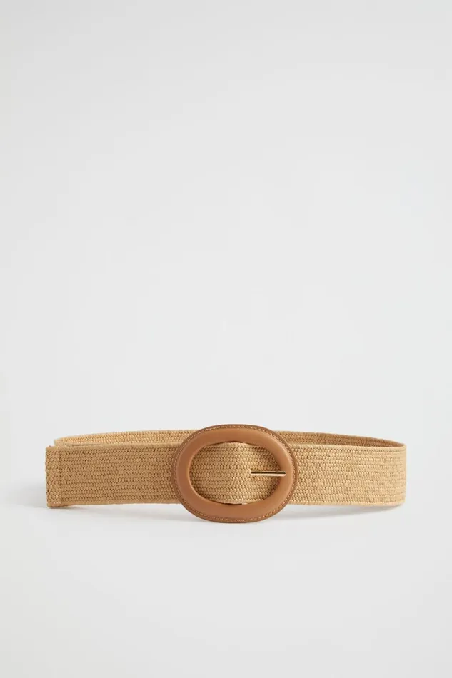 Belts Woman Seed Heritage Ayla Woven Stretch Belt Natural