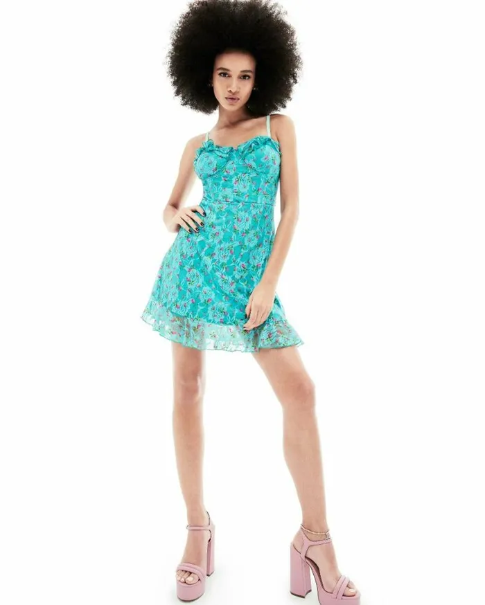 Betsey Johnson Women ELIE MINI DRESS BLUE