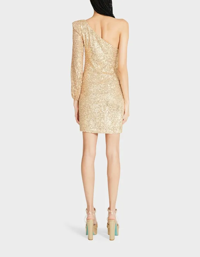 Betsey Johnson Women LUISA MINI DRESS GOLD Gold