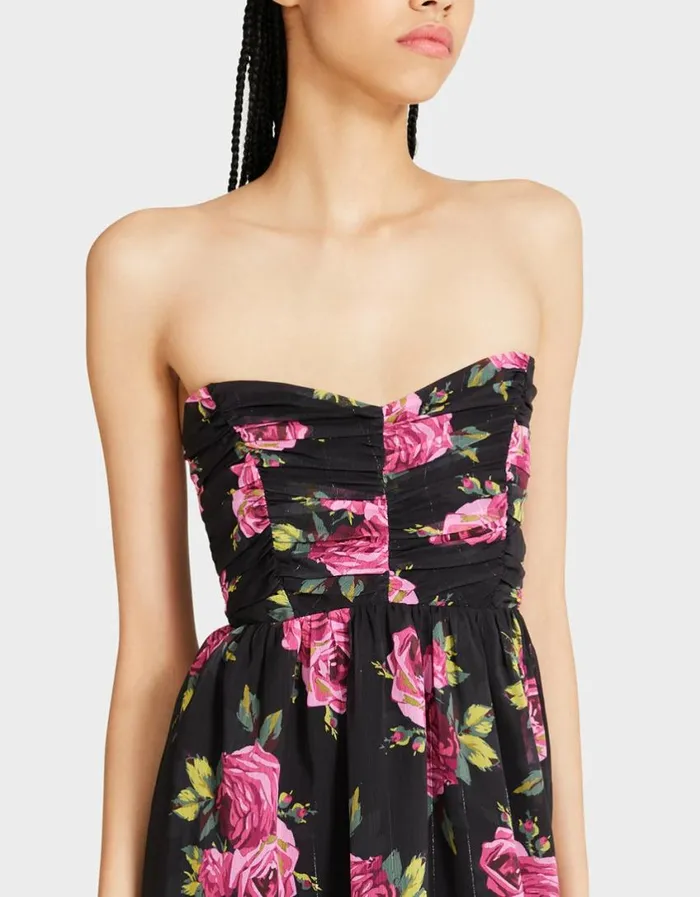 Betsey Johnson Women MARISSA MINI DRESS BLACK MULTI