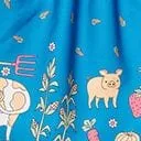 Blue and White Farm Border Golightly Swing Dress Dresses Unique Vintage Pocket Dresses