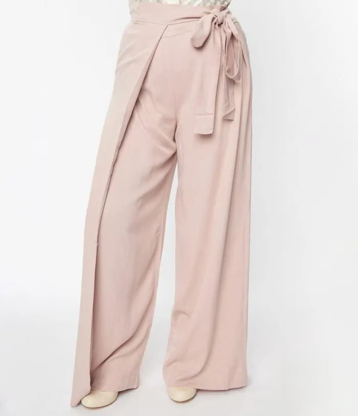 Blush Pink Harem Palazzo Pants Clothing Unique Vintage Pants