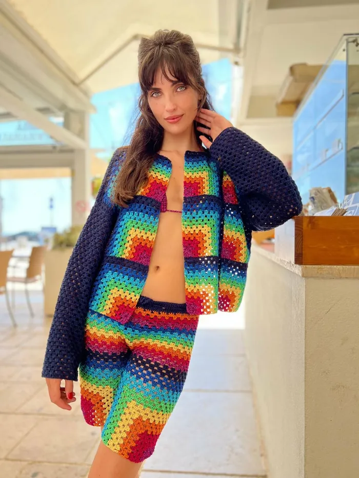 Boleros Women Rose Carmine BOLERO RAINBOW NAVY