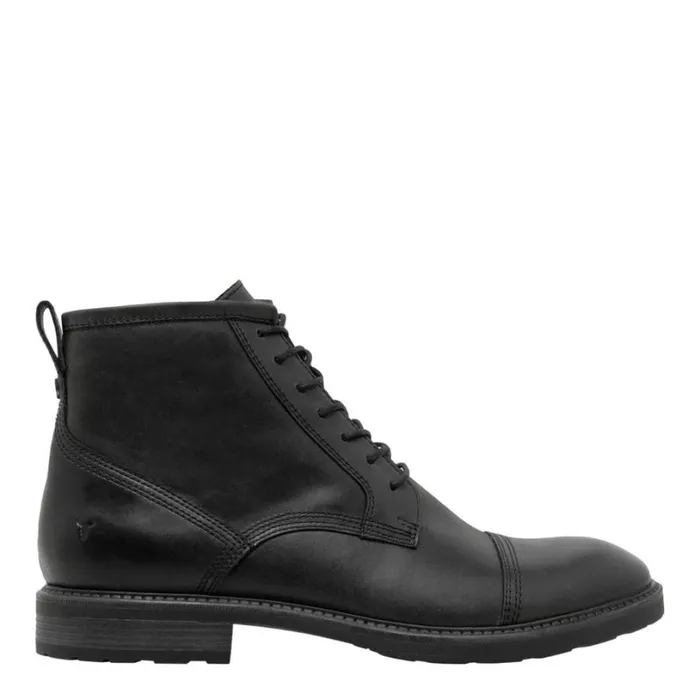 Boots Men Windsor Smith ABEL BLACK LEATHER BOOTS