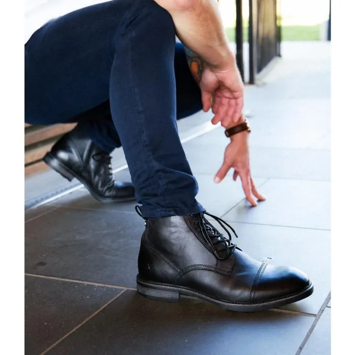 Boots Men Windsor Smith ABEL BLACK LEATHER BOOTS Boots Men Windsor Smith ABEL BLACK LEATHER BOOTS