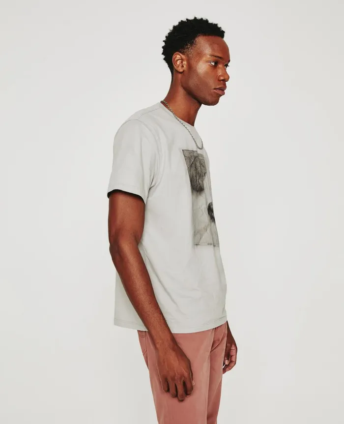 Bryce Crew Elemental Silver Grey Men AG Jeans Tees Bryce Crew Elemental Silver Grey Men AG Jeans Tees