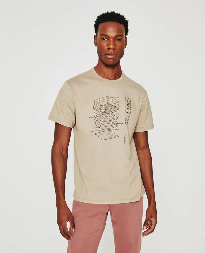 Bryce Crew Layer Dry Dust Men AG Jeans Tees