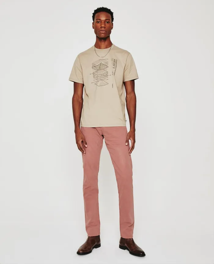 Bryce Crew Layer Dry Dust Men AG Jeans Tees