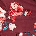 Burgundy and Pink Floral Tilly Swing Dress Dresses Unique Vintage Pocket Dresses