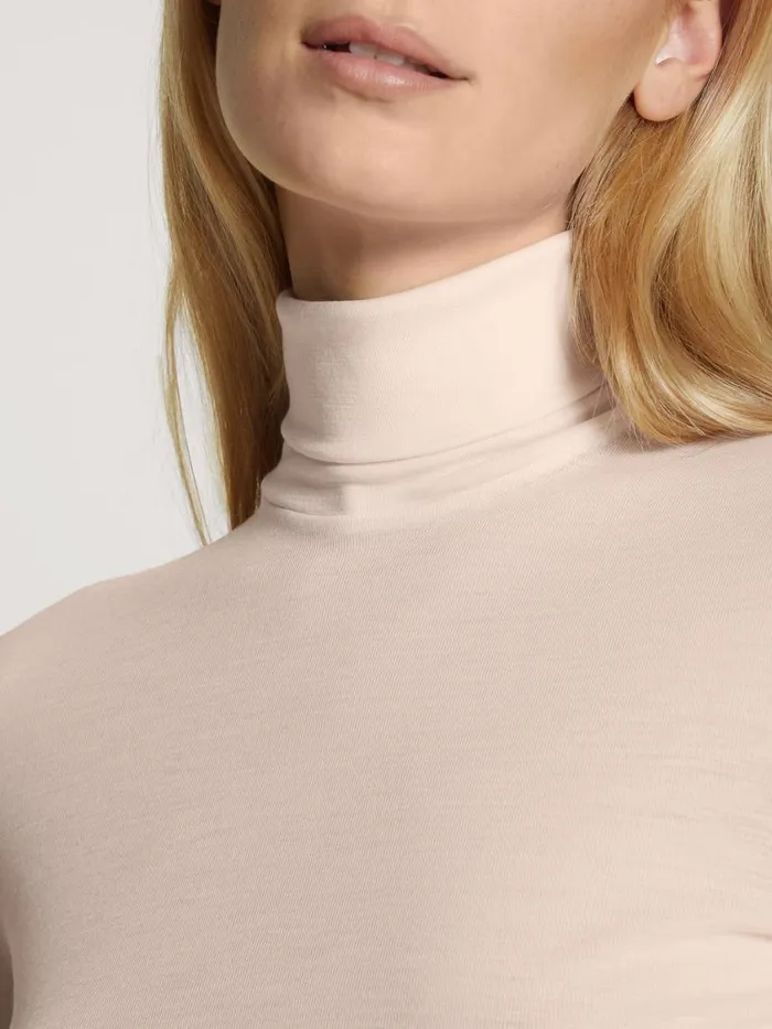CALIDA Functional Underwear Women Shirt Long Sleeve Light Ivory