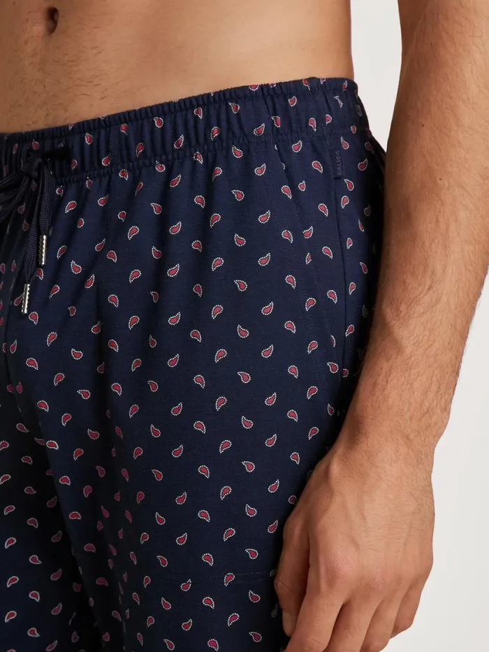 CALIDA Pyjama Pants Men Long Pants With Side Pockets Dark Sapphire