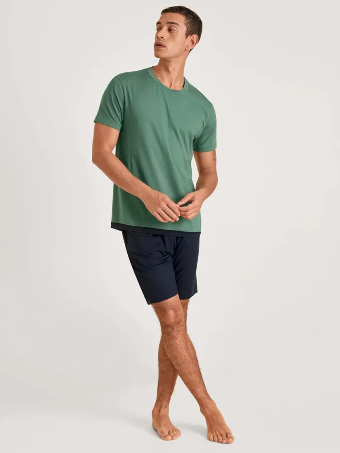 CALIDA Pyjama Pants Men Shorts Dark Sapphire